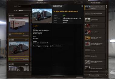 DC-Knight W900 + Trailer Skin Pack for ATS v1