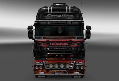 Fire Skin for RJL SCANIA R Longline v2.0