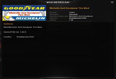 Goodyear And Michelin Tire Mod v1