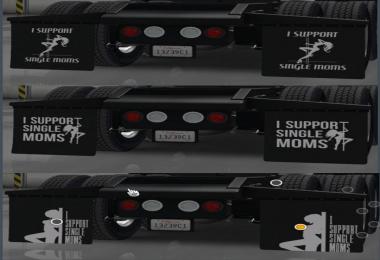 I Support Single Moms Mudflaps Pack v1.3