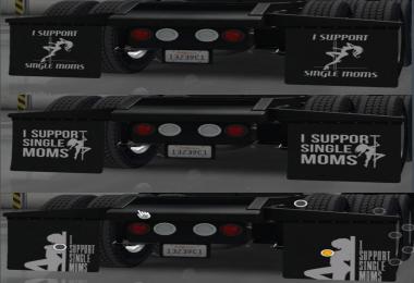 I Support Single Moms Mudflaps Pack v1.4