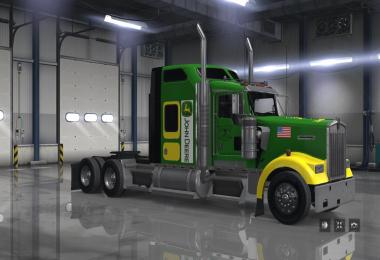 John Deere skin for  SCS Kenworth W900 v1.0