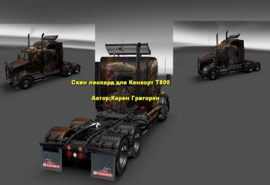 Kenworth T800 Leopard Skin