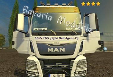 MAN TGS 41570 8x8 heavy duty agricultural v3.0