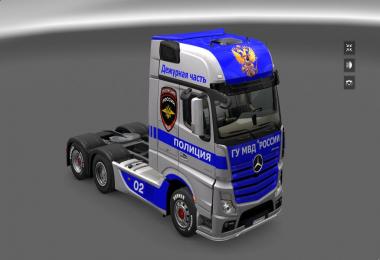 Mercedes Actros MP4 Police Skin