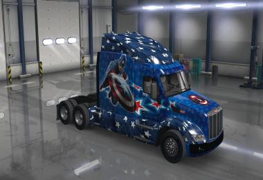 Peterbilt 579 Captain America Skin