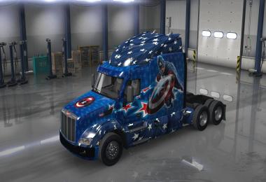 Peterbilt 579 Captain America Skin