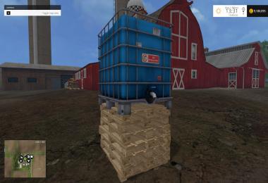 Placeable IBC tank with water trigger