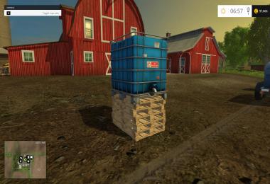 Placeable IBC tank with water trigger