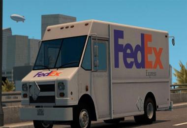 Real FedEx and UPS package van skins