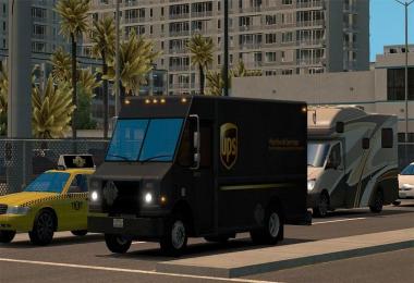 Real FedEx and UPS package van skins