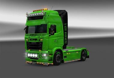 Scania RJL v1.5 HULK Skin