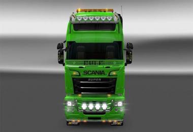 Scania RJL v1.5 HULK Skin