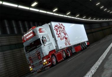 Scania Truck and Chereau Trailer + Accessory