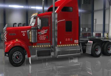 Uncle D Logistics Heartland Express Red Kenworth W900 Skin