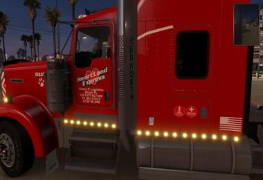 Uncle D Logistics Heartland Express Red Kenworth W900 Skin