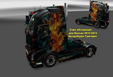 Volvo FH 2013 Fire Girl Skin