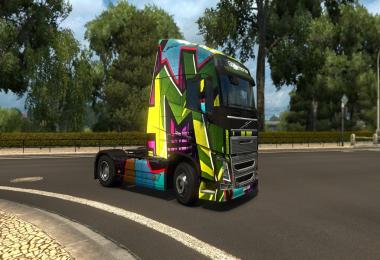 Volvo FH16 2012 Graffit Skin v1