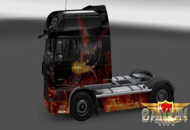 DAF XF 105 Fire Dragon Skin