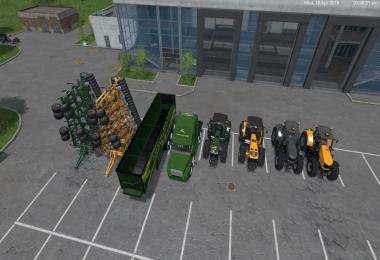 JD and MF + Cultavators + Truck + Trailer Pack v2.0