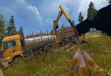 MAN TGS 33.440 Forestry Truck & Trailers v0.7 WIP