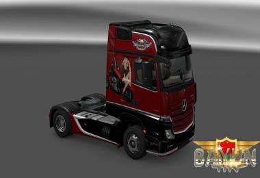 Mercedes Actros MP4 Harley Davidson Skin