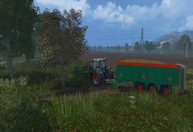 Aguas Tenias Manure Spreader Tridem v1.0