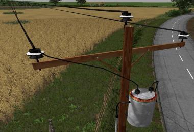 British style electric poles