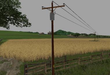 British style electric poles