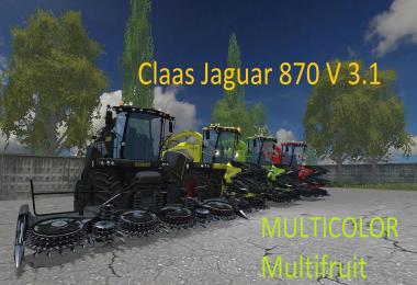 Claas Jaguar 870 MULTICOLOR - Multifruit v3.1