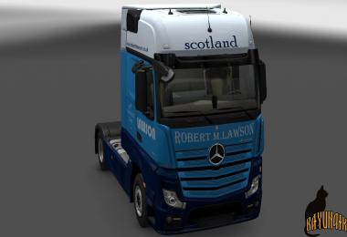 Mersedes Benz New Actros Robert M.Lawson skin 1.23