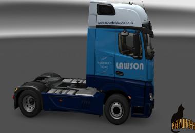 Mersedes Benz New Actros Robert M.Lawson skin 1.23