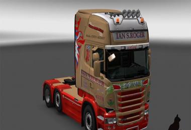 Scania R &S Topline Ian S.Roger skin 1.23