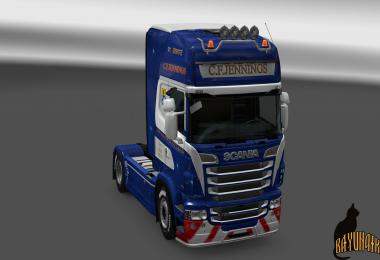 Scania R&S Topline C.F.Jennings skin 1.23