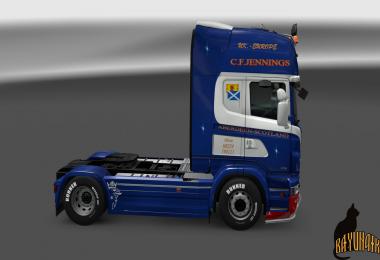 Scania R&S Topline C.F.Jennings skin 1.23