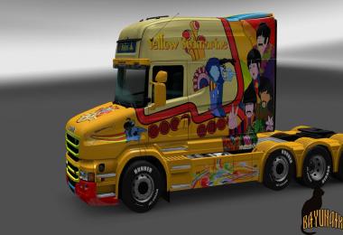 Scania T Longline Yellow Submarine skin 1.23