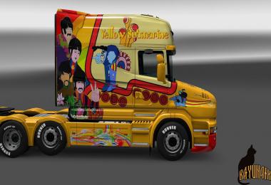 Scania T Longline Yellow Submarine skin 1.23