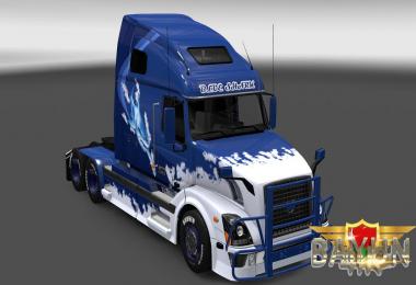 Volvo VNL 670 Blue Shark skin 1.23