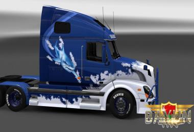 Volvo VNL 670 Blue Shark skin 1.23