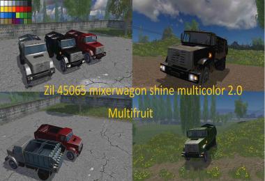 Zil 45065 mixerwagon shine multicolor - Multifruit v2.0