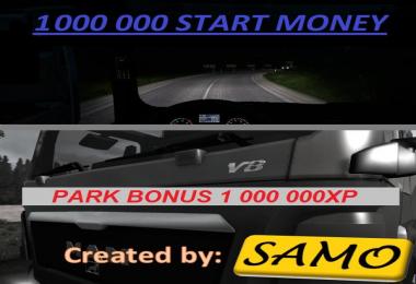 1 000 000 Start Money + 1 000 000XP Park Bonus 1.24