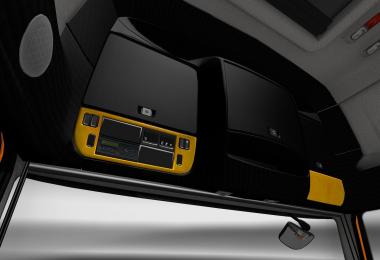 DAF XF Euro 6 Yellow/Black Interior v1