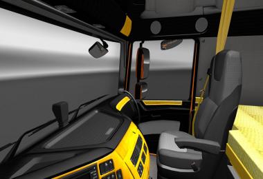 DAF XF Euro 6 Yellow/Black Interior v1