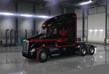 Kenworth T680 – Canadian Express Skin Black & White