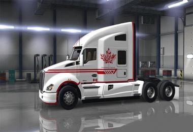 Kenworth T680 – Canadian Express Skin Black & White