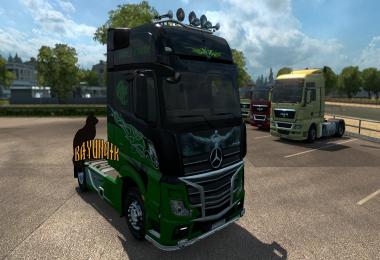 Mersedes Benz New Actros Green Eagle skin 1.24