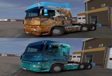 Prehistoric Paint Jobs Pack for DAF XF by 50k 1.24