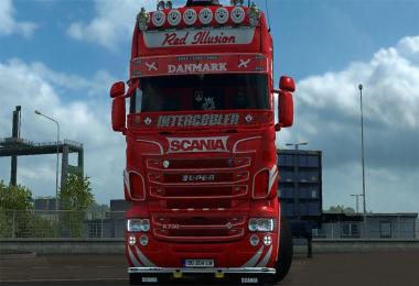 Red Illusion skin for Scania RJL 1.24