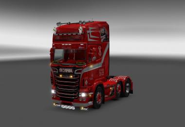 Scania RJL 1.5.2 with V8K animation and weeda interrior