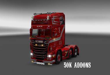 Scania RJL 1.5.2 with V8K animation and weeda interrior